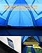 FUNDANGO 3-4 Person Camping Tent, Lightweight Waterproof Family Dome Tent for Outdoor, Backpacking, Hiking, Double Layers, 2 Doors, 2 Vestibules, 2 Side Windows, Super Ventilation, Easy to Setup, Blue