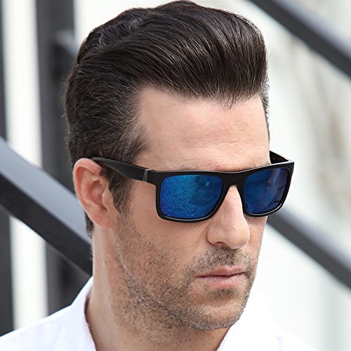 Long Keeper Polarized Sports Sunglasses for Man Women for Driving Running Cycling (Blue) - Thumbnail 2