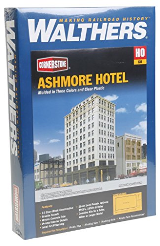 Walthers, Inc. Ashmore Hotel Kit, 8-5/8 X 4-7/16 X 13-7/8" 21.9 X 11.2 X 35.3cm