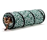 CAT1st Ninja Cat Tunnel Best Cat Toy, Green