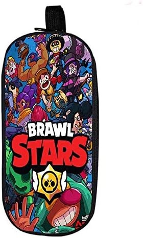 Back to School Brawl Stars Pencil Box School Material To Students Of Cartoon Stationery Storage Bags Double Layer Makeup Bag 10