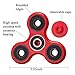 YORKING Plastic Metal 608 Bearing EDC Hand Fidget Spinner Toy Spinners Toys Relieve Stress Anxiety and Boredom All At Your Finger Tips (608-2RS Red)