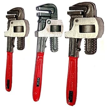 KETSY 950 Heavy Duty Pipe Wrench 10, 12. 14 Set of 3Pcs