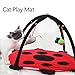 MyfatBOSS Cat Play Mat, Cat Tent Activity Center with Hang Cat Toys, Outdoor Bed Play Tent for Cat