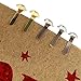 Yexpress 600 Pieces 4.5 x 8mm Gold & Silver Mini Brads Round Paper Fasteners Brass Pastel Metal Brads for Scrapbooking Crafts DIY Paper