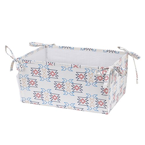 NoJo Teepee Crib Bedding, 4 Piece Set, Navy, Red, Ivory