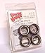 Hoppin Hydros 4 Low Pros Profile Tires with Goldwalls (for Hobby Model Kits) 1/24 1/25 Scale