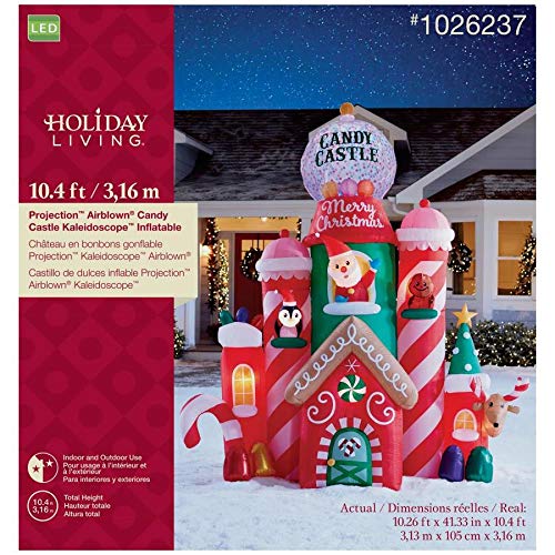 Holiday Living 10.5-ft x 10.27-ft Lighted Castle Christmas Inflatable