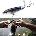 LUYAYUER Fishing Topwater Lures 4.133inch / 0.6oz Fishing Lure Rotating Tail Bait for Seabass,Pike,Aspius,Black Bass