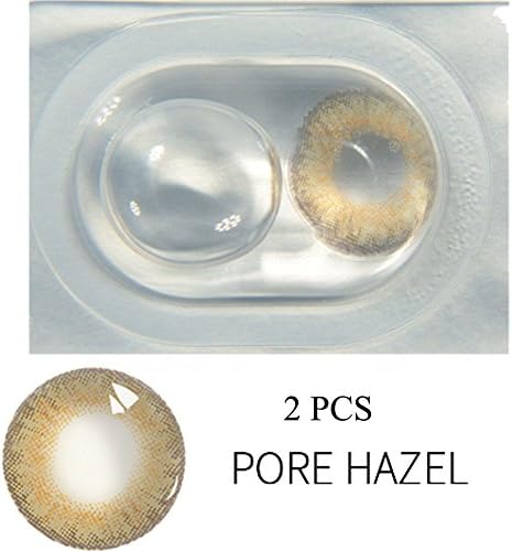 Color Contacts Lenses, Multicolor Cute Charm and Attractive Contact Lenses (2 PC Per Package) (Pure Hazel)