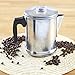 IMUSA USA GAU-00745 Aluminum Coffee Manual Percolator, Silver
