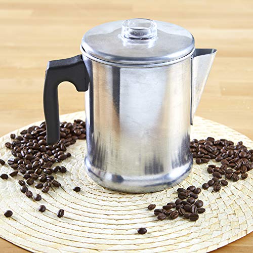 5 GAU+00745+Aluminum+Coffee+Percolator+Silver