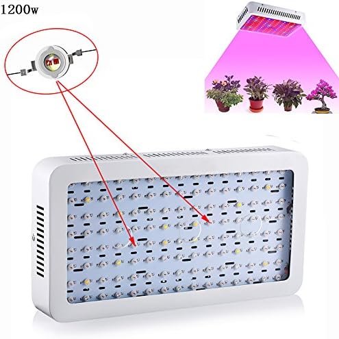 TOPL 1200w Full specturm led grow lights with Better Radiator Fans , Double Chips 10W (2pcs 5W Chips One Unite) LEDs for Greenhouse / Indoor Plant Flowering Growing