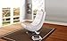 Wholesale Interiors Baxton Studio Elsa Faux Leather Upholstered Swivel Chair with Metal Base, Large, White