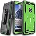 COVRWARE [Aegis Series] case Compatible with ZTE Blade Z Max (Z982) / Sequoia, with Built-in [Screen Protector] Heavy Duty Full-Body Rugged Holster Armor Case [Belt Swivel Clip][Kickstand], Green
