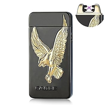Lighter Tesla Usb Rechargeable Lighterselectronic Plasma Lighterusa Eagle Windproof With Cord And