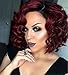 ATOZWIG Short Wigs for Black Women Red Wig India SynthesisHair African American Kinky Curly Wine Red Short Wigs