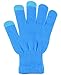 BYOS Unisex Winter Convenient Texting Stretch Magic Gloves for All Touchscreen Devices Smartphone & Tablet Three Fingertips Conductive Tech (Blue)