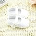 DZT1968® Baby Girl Soft Sole Cloth Mary Jane Shoes Prewalker with Bowknot (0~6 Months) White