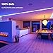 Novostella Smart LED Strip Lights, 16.4ft Wireless Flexible LED Night Light Rope Lights DC12V 5050 RGB 150LEDs Non-Waterproof Lighting with UL Listed Adapter, Working with Alexa/Google Assistant