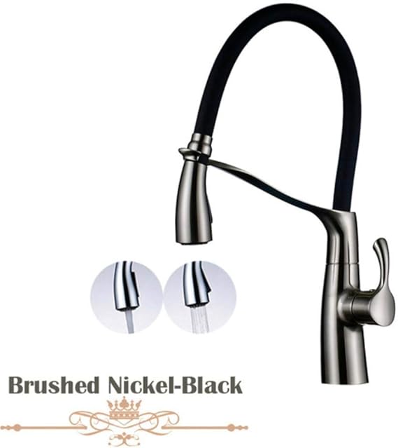 Cromo Blanco Grifo de la cocina Montado en la cubierta Grifo mezclador