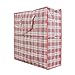 Stevenynn Set of 2 Large Laundry Moving Bags with Zipper and Handles!Size23x23x5.7/18x19x4.7 Great for Travel,Laundry,Shopping,Storage,Moving! (Red)