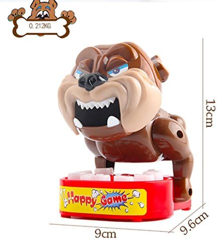 Y56 Mini Funny Creative Don't Take Buster's Bones Beware Dog Party Game For Family Joke Toy Desktop Gift Trick Terrifying Mischief Toy (A)
