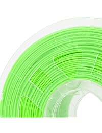gizmodorks 3 mm (2.85 mm) para impresoras 3d ABS Filamento 1 KG 2.2lb, Fluorescente Verde (Luz UV)
