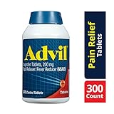 Advil Coated Tablets Pain Reliever and Fever Reducer, Ibuprofen 200mg, 300 Count