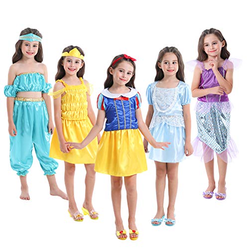 VGOFUN Girls Dress up Trunk Princess Costume Dress Pretend Play Set for