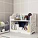 Revesun DIY Multi-Use Wooden-Plastic Table Ladies Makeup Cosmetics Boxes Bookshelf and Kitchen Shelf White