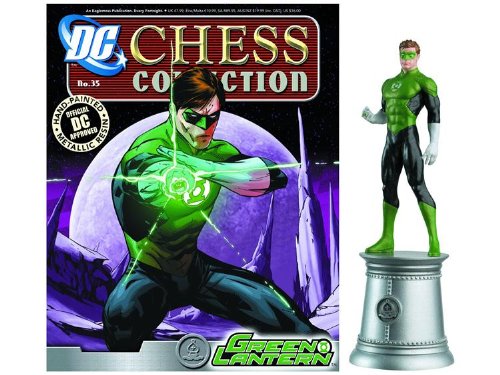 DC Chess Justice League Collector Figure & Magazine Green Lantern White Bishop