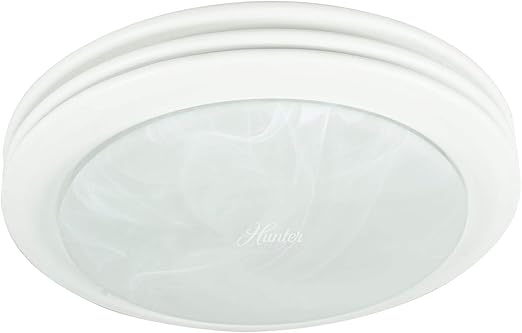 Hunter 90052 Saturn Decorative Bathroom Ventilation Fan with Light