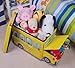 Clever Creations School Bus Collapsible Storage Organizer Storage Box Folding Storage Ottoman for Your Bedroom | Perfect Size Storage Chest for Books, Shoes & Games