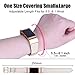 Mornex Replacement Leather Band Compatible with Fitbit Charge 2, Classic Genuine Leather Wristband for Men Women(Beige-Rosegold Buckle)