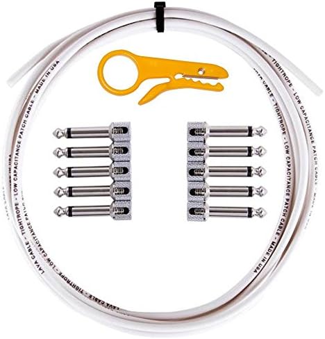 Lava Cable Tightrope Solder-Free Pedal-Board Kit White Cable