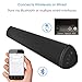 MEGACRA Soundbar, Sound Bar Surround Sound System 28 Inch 40Watt TV Speaker Wired Wireless Connection (Black)