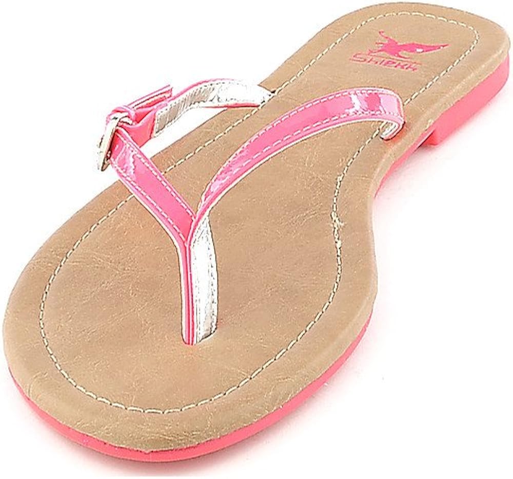 womens neon flip flops