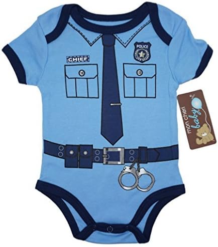 The Policeman Funny Baby Boy Girl Novelty Uniform Costume Infant - Cute Bodysuit