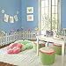Butterfly Garden Decor for Kids Room Wall Border Picket Fence 2pc Set