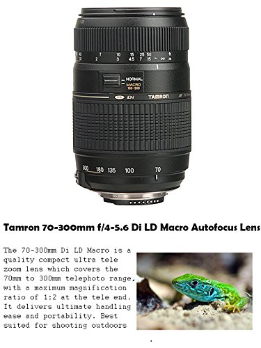 Canon-EOS-Rebel-T7i-242-MP-DSLR-Camera-with-Canon-EF-S-18-55mm-f4-56-IS-STM-Lens-Tamron-70-300mm-f4-56-Di-LD-Lens-2-Memory-Cards-2-Aux-Lenses-50-Tripod-Accessories-Bundle-24-Items