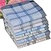 Mens Soft Cotton Handkerchiefs Old-fashioned Jacquard Pattern Assorted Pack