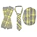 juDanzy Hat, Tie & Leg Warmer Set for Baby & Toddler Boys (1-3 Years, Yellow & Gray)