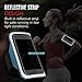 MoKo Phone Armband, Water Resistant Running Cell Phone Armband with Key Holder Adjustable Band Compitable with iPhone 11 Pro, X, Xs, 8, 7, 6, 6s, 5s, 5c, SE, 5, 4S,4 for Walking Fitness, Blue