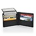 Enoch Designs Mens RFID Blocking Black Leather Wallet