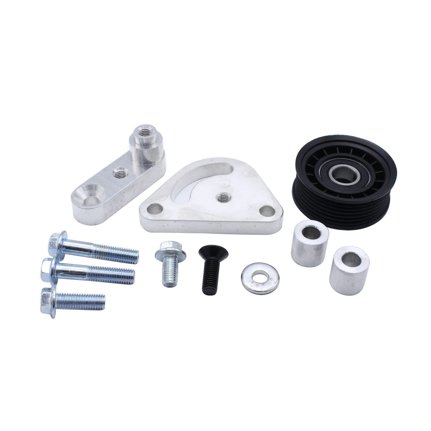 Photo 1 of 1 SET 11PCS Manual Belt Tensioner w/ Pulley Compatible with 1998-2002 Camaro/Firebird LS1 Billet Aluminum