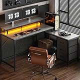 Huuger Reversible L Shaped Computer Desk with