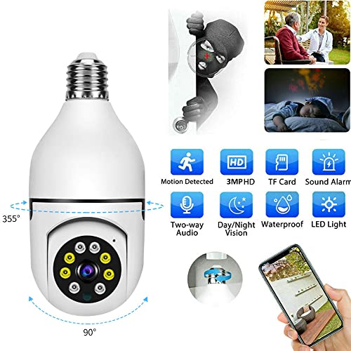 Optiguard Light Bulb Security Camera, Optigard Camera Light Bulb, Full