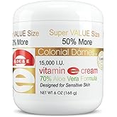 Colonial Dames Vitamin E and 70% Aloe Moisturizing Cream is a Powerful moisturizer for Even Delicate & Sensitive Skin