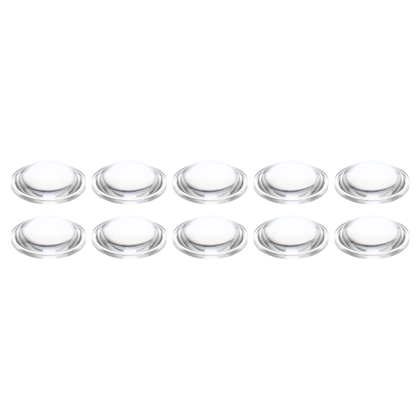 PATIKIL Diameter 16mm Height 5mm Flat Convex Lens, 10 Pcs Acrylic LED Optical Convex Condenser Lens for LED Flashlight Bike Head Lamp, Transparent โ image 1